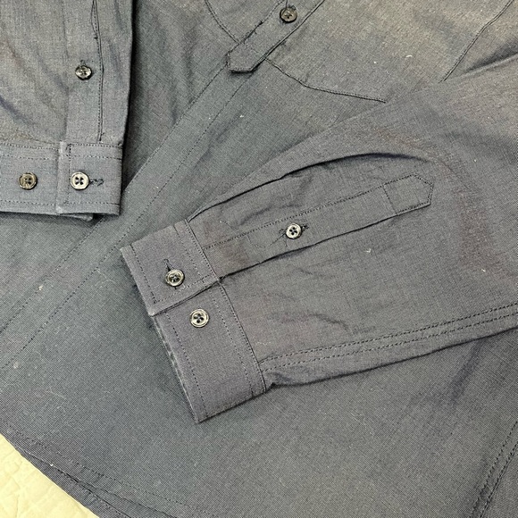 H&M Men’s button up long sleeve shirt Sz M - Picture 4 of 9